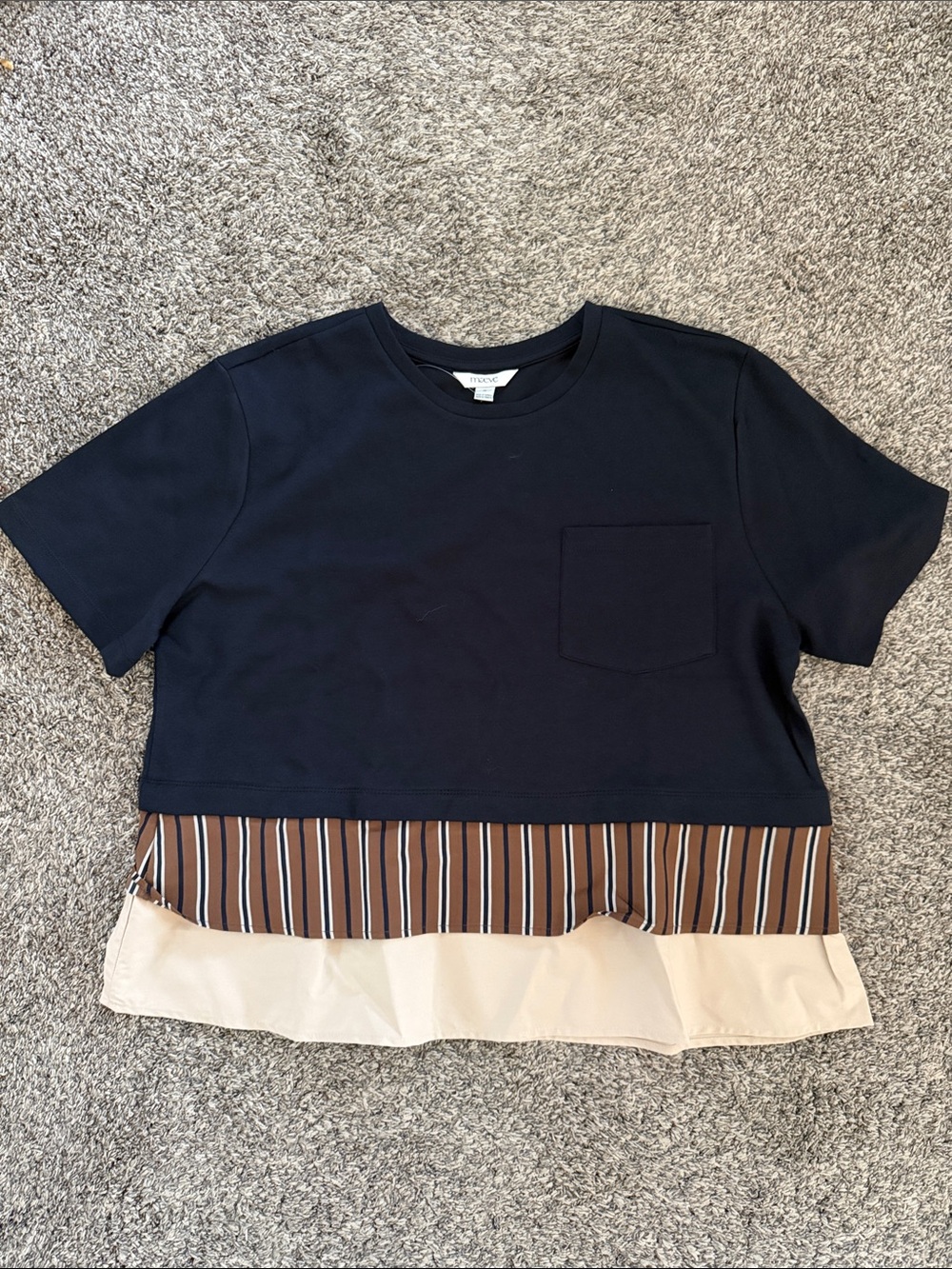 Maeve Mixed Media Swing Top
